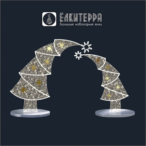 Полуарка световая новогодняя Ёлочка